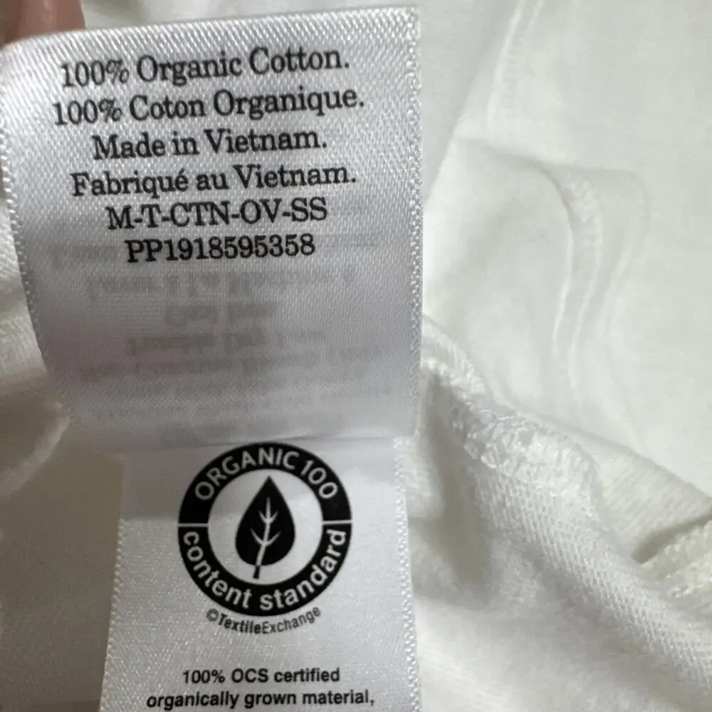 Everlane Mens Organic Cotton Tee White Relaxed Fit XL Basic Casual Minimalist - Picture 9 of 10